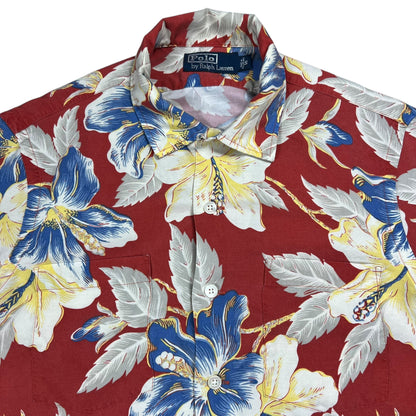 Vintage 90s Polo Ralph Lauren loop bar Hawaiian shirt (S)