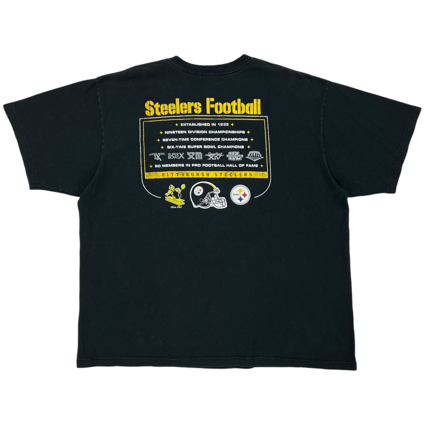 Vintage Y2K Pittsburgh Steelers 6X Super Bowl champs tee (XXL)