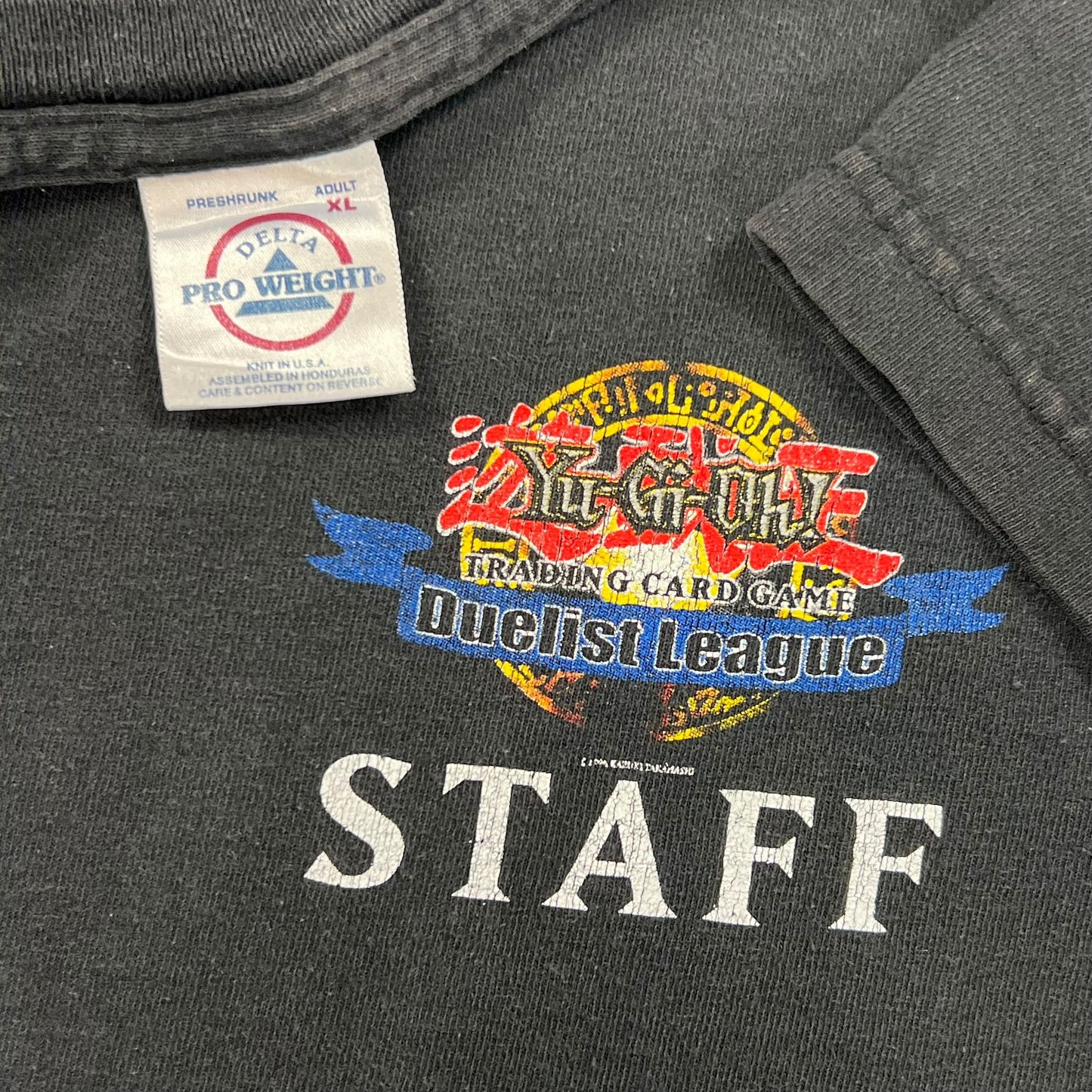 Vintage 1996 Yu-Gi-Oh! Duelist League STAFF tee (XL)