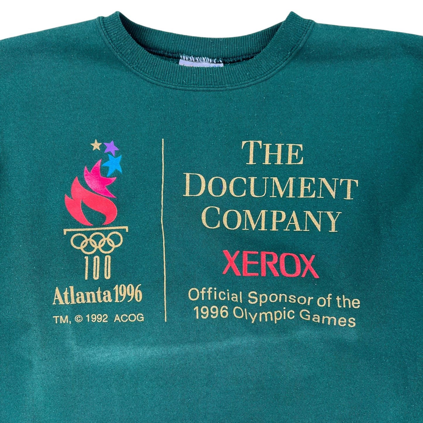 Vintage 1996 Atlanta Olympics Xerox faded crewneck (XL)