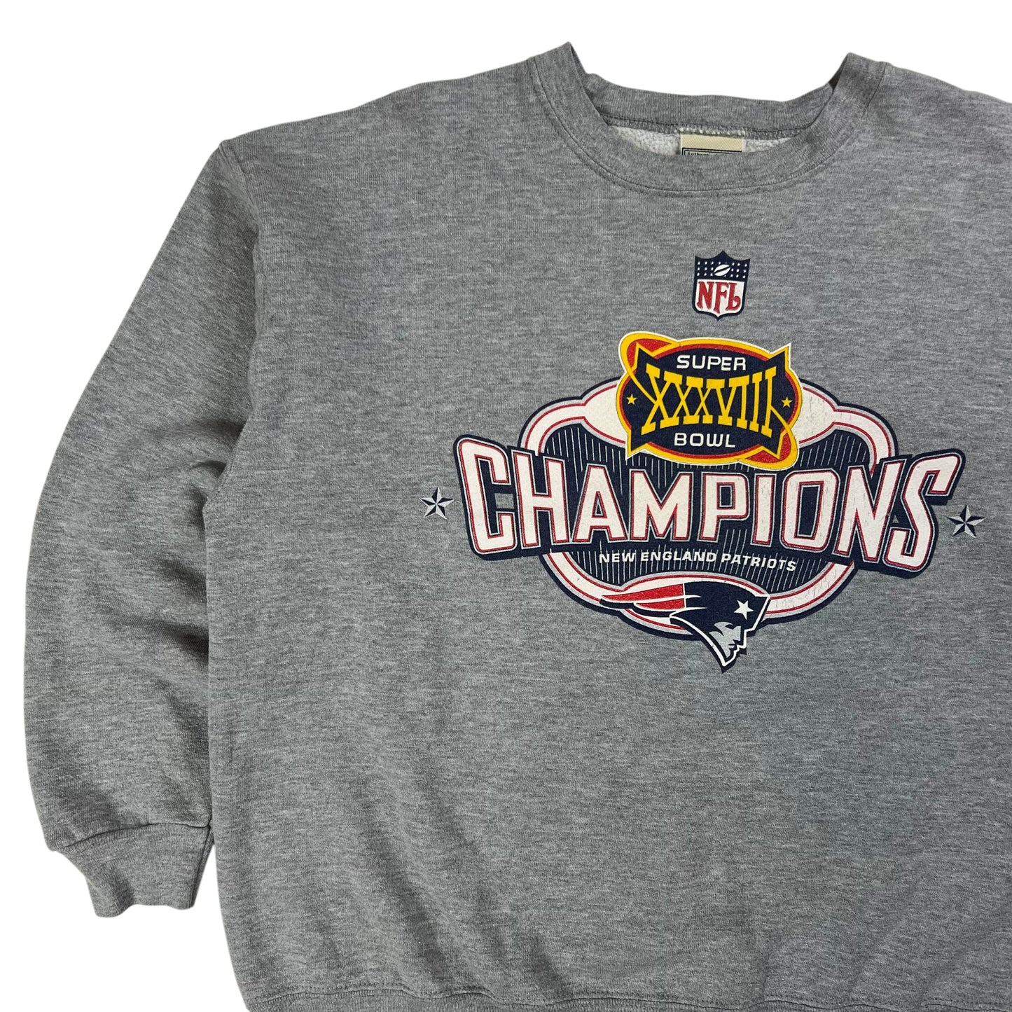 Vintage 2004 New England Patriots Super Bowl champs crewneck (L)