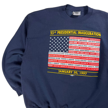 Vintage 1997 Bill Clinton 53rd President Inauguration crewneck (XL)