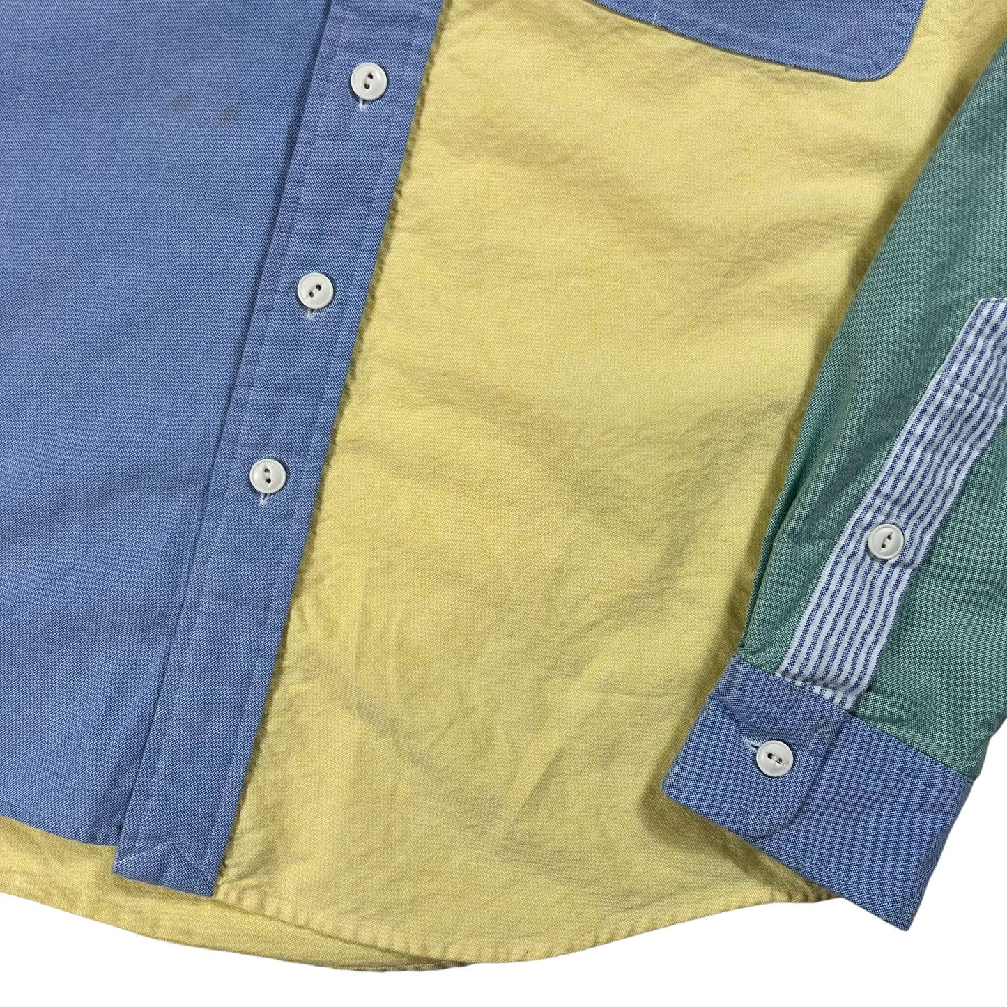 Y2K Polo Ralph Lauren color block oxford button up shirt (S)