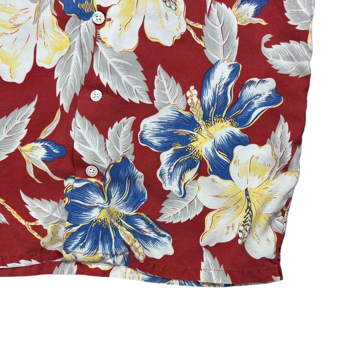 Vintage 90s Polo Ralph Lauren loop bar Hawaiian shirt (S)