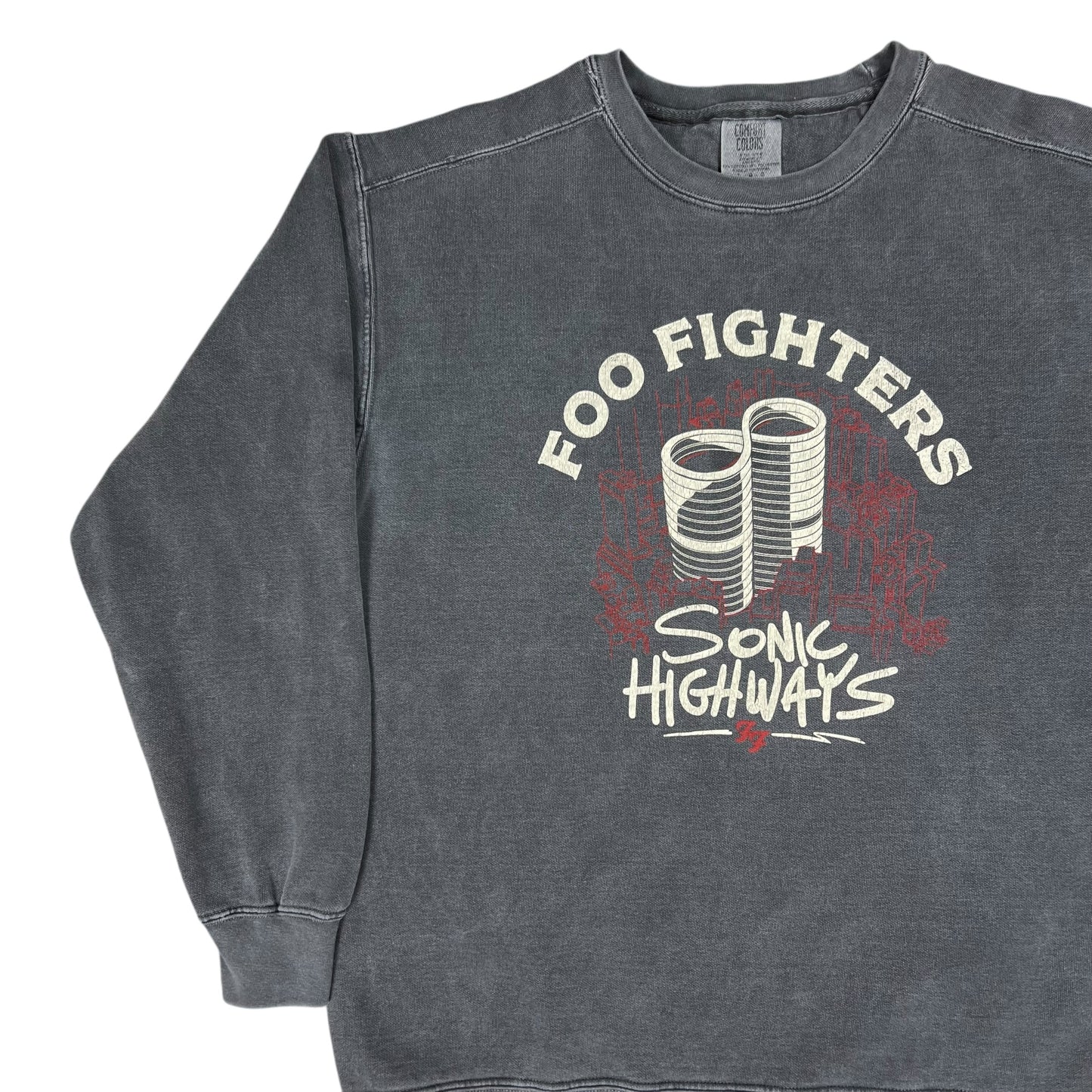 Y2K Foo Fighters Sonic Highways band documentary crewneck (L)