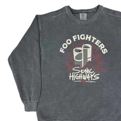 Y2K Foo Fighters Sonic Highways band documentary crewneck (L)