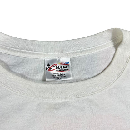 Y2K NASCAR Danica Patrick GoDaddy white racing tee (XXL)