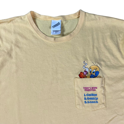 Vintage 2000 Looney Tunes Tweety Bird pocket tee (L)