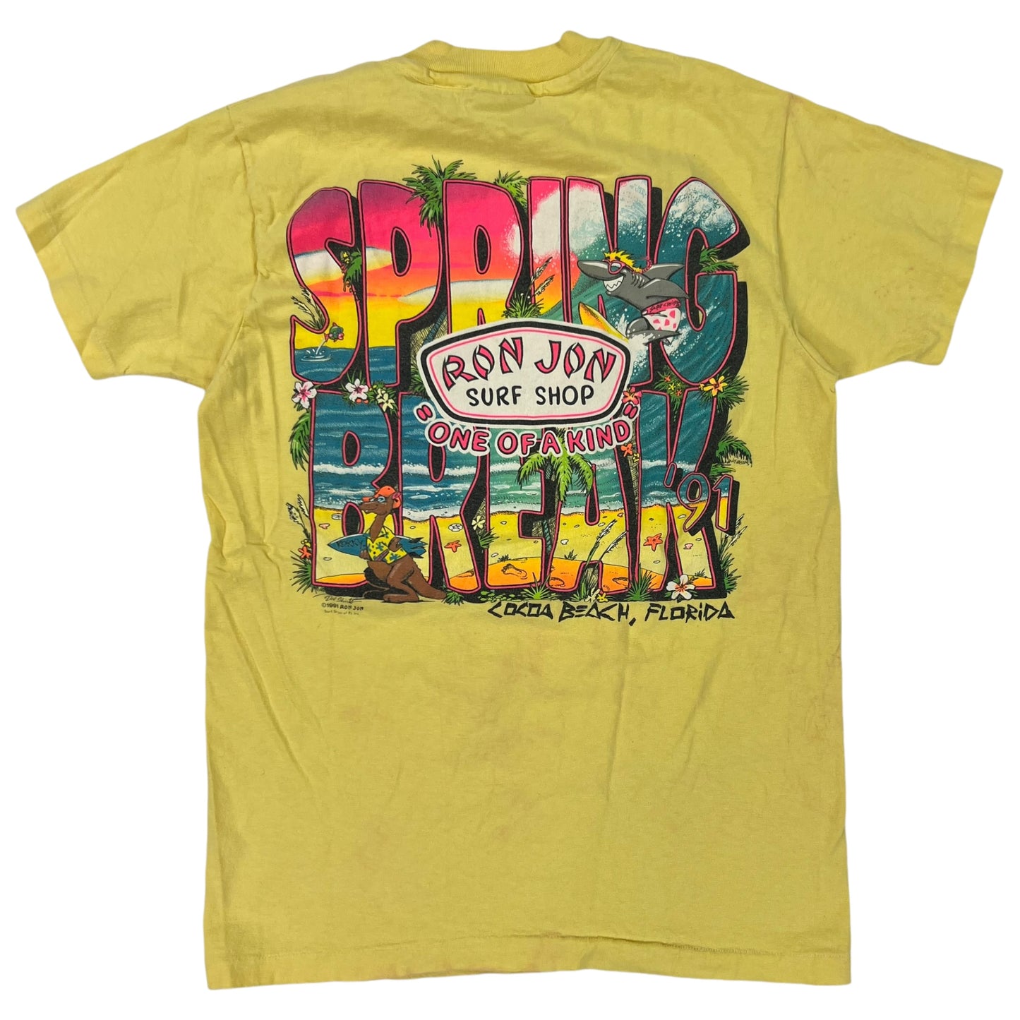 Vintage 1991 Ron Jon Surf Shop Spring Break pocket tee (M)