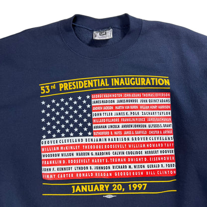 Vintage 1997 Bill Clinton 53rd President Inauguration crewneck (XL)