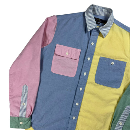 Y2K Polo Ralph Lauren color block oxford button up shirt (S)