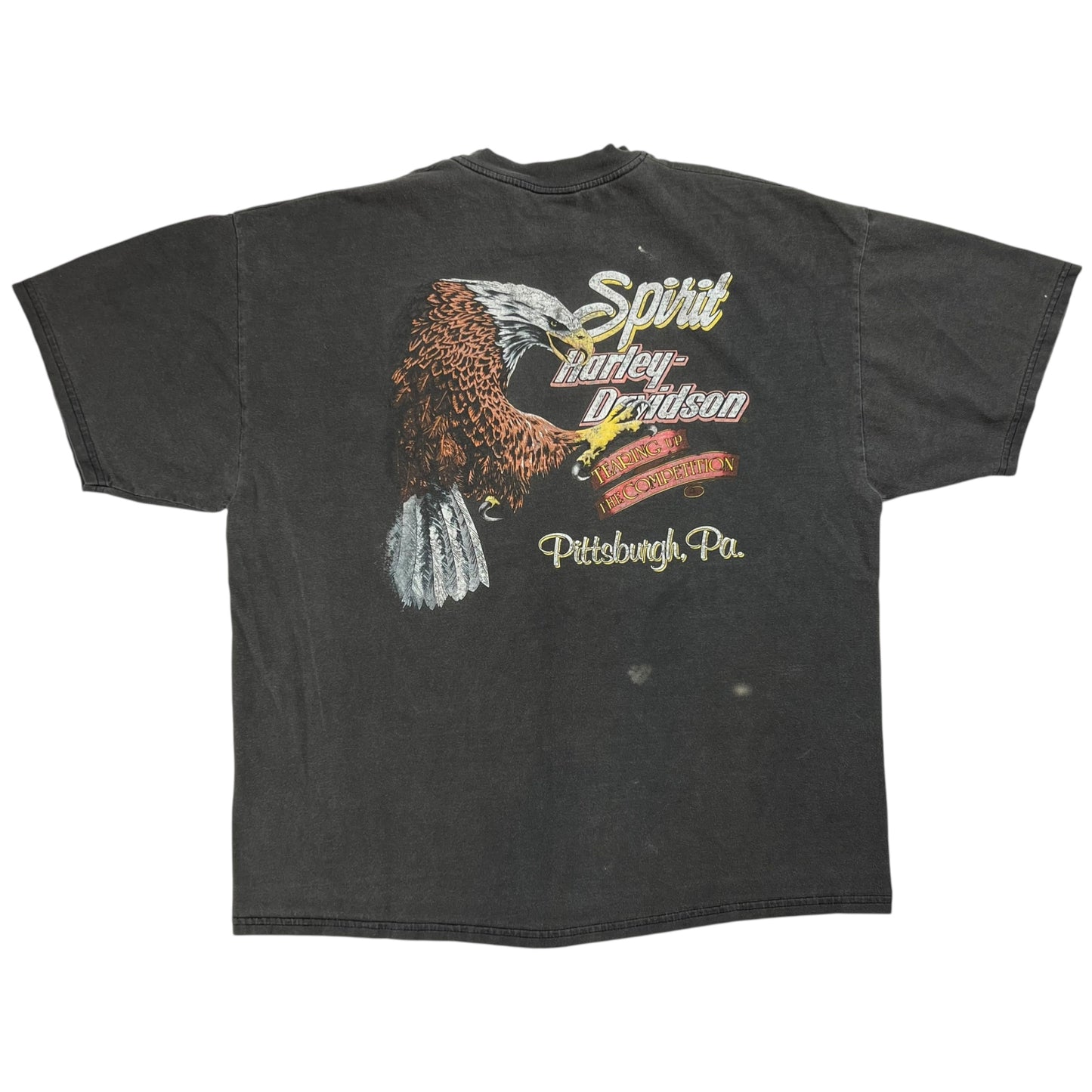 Vintage 90s Harley Davidson Hell On Wheels faded tee (L)