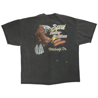Vintage 90s Harley Davidson Hell On Wheels faded tee (L)
