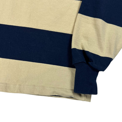Vintage Y2K Pitt Panthers University of Pittsburgh striped polo rugby shirt (S)
