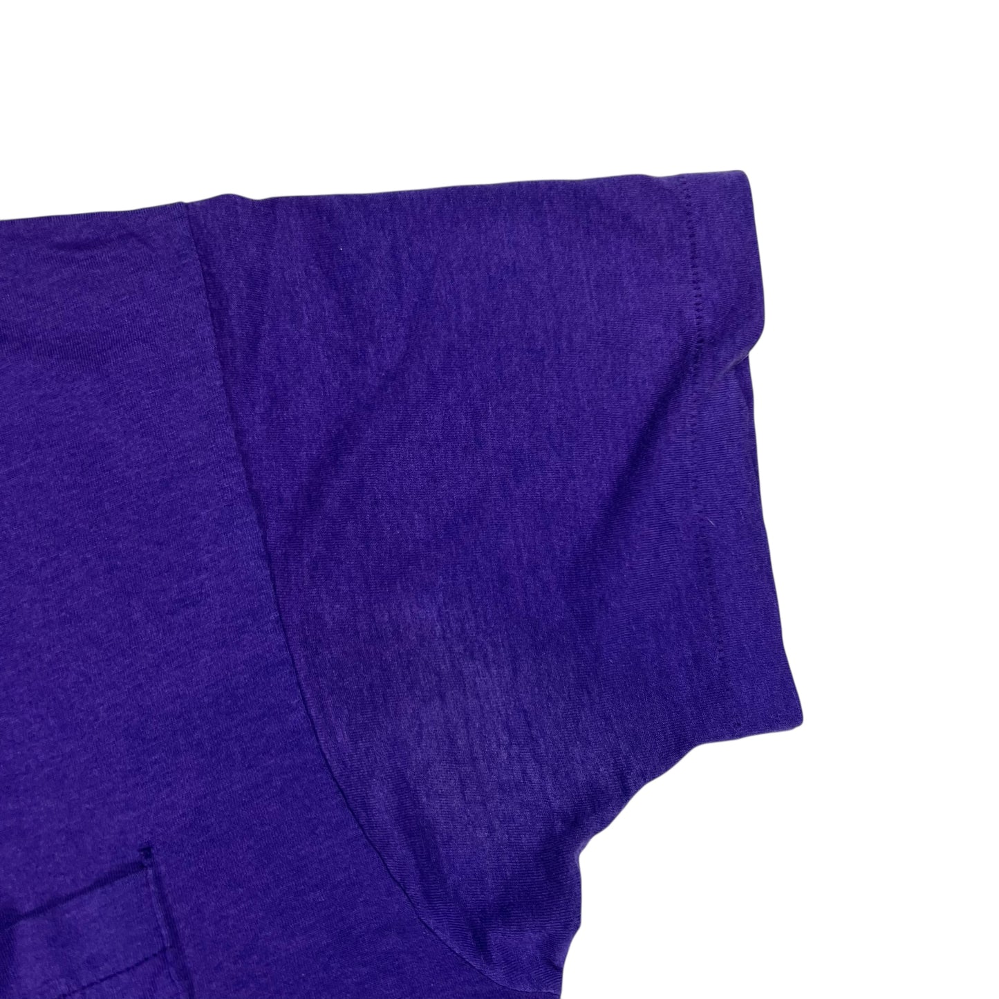 Vintage 80s Fruit of the Loom purple selvedge pocket tee (M)