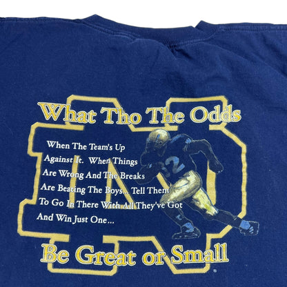 Vintage 2001 Notre dame Fighting Irish Football tee (XL)
