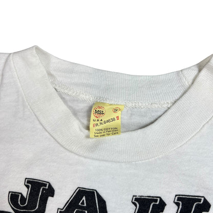 Vintage 1970s Mickey Fucked Up Jail Mickey Mouse parody tee (XS)