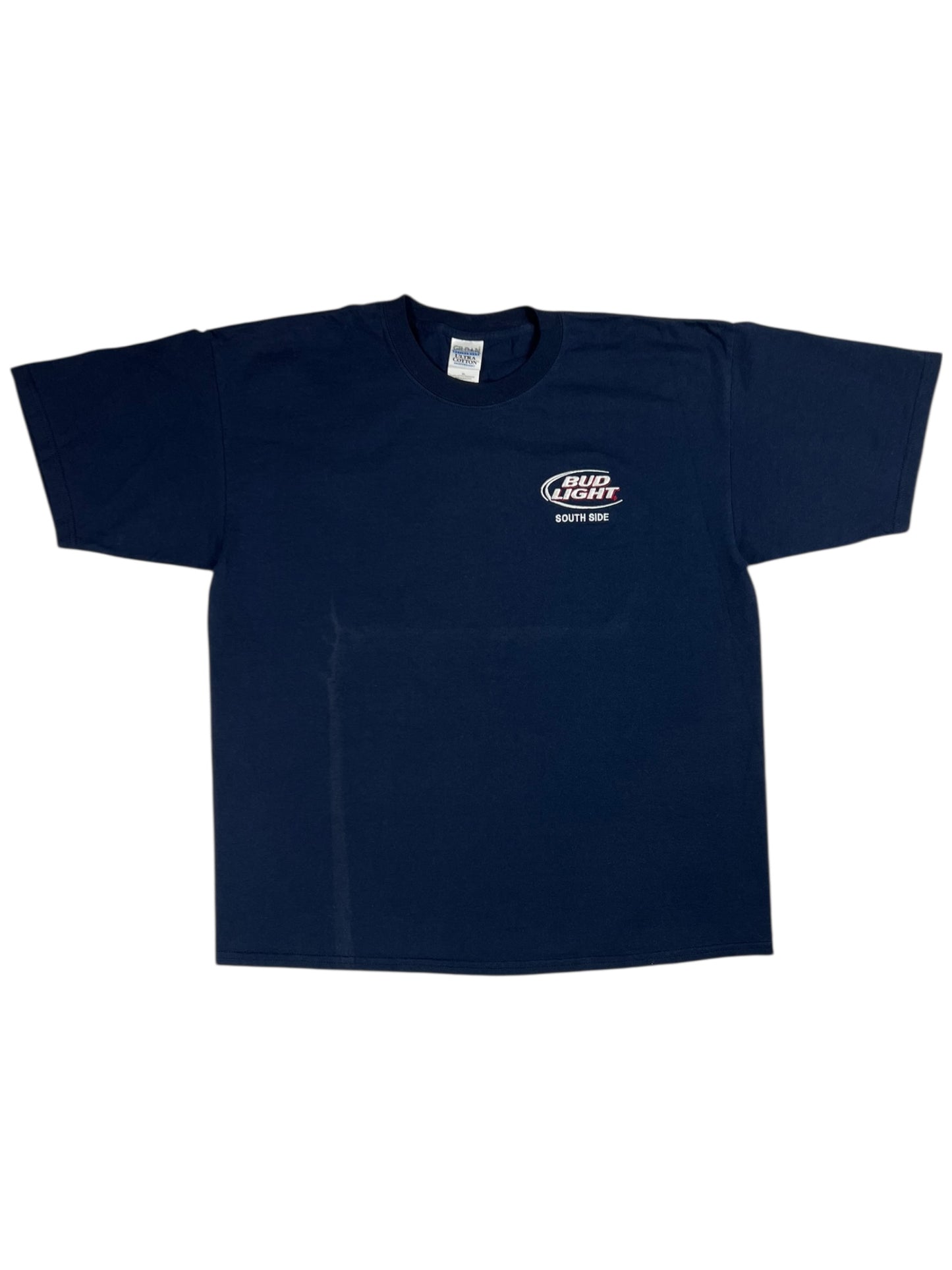 Vintage Y2K Bud Light South Side Pittsburgh faded beer tee (XL)