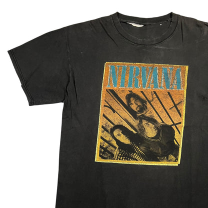Vintage 2004 Nirvana Kurt Cobain distressed band tee (L)