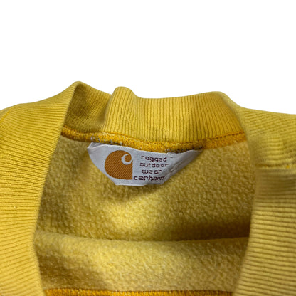 Vintage 80s Carhartt faded yellow heavy crewneck (L)