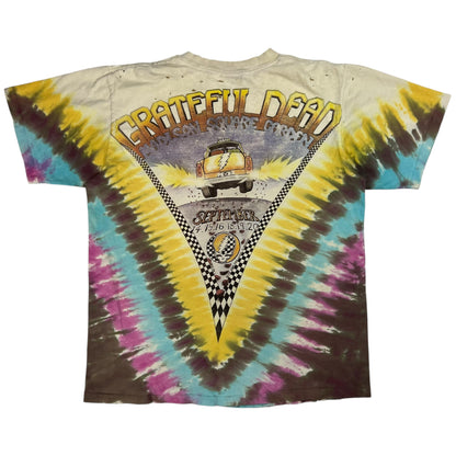Vintage 1990 Liquid Blue Grateful Dead New York City distressed tie dye band tee (M)