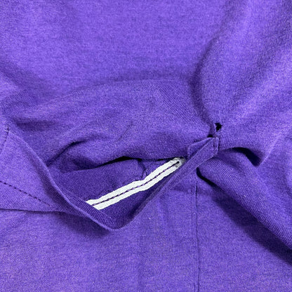 Vintage 80s Fruit of the Loom purple selvedge pocket tee (M)
