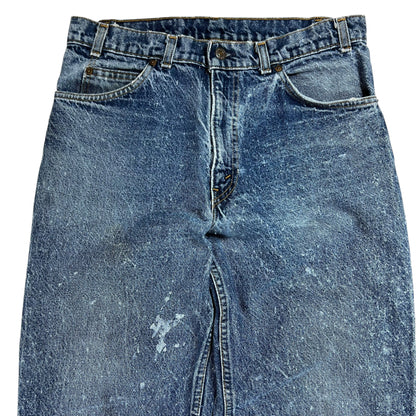 Vintage 90s Levi’s 515 stone wash patina worn denim jeans (32x31)