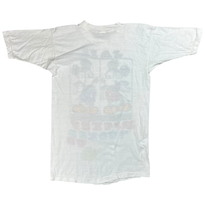 Vintage 1970s Mickey Fucked Up Jail Mickey Mouse parody tee (XS)