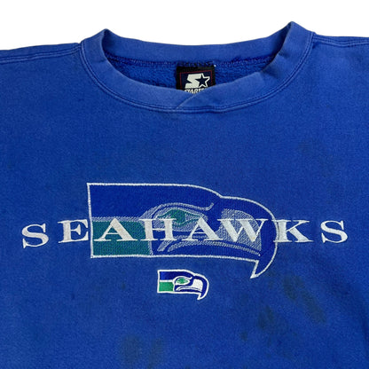 Vintage 90s Starter Seattle Seahawks faded crewneck (XL)