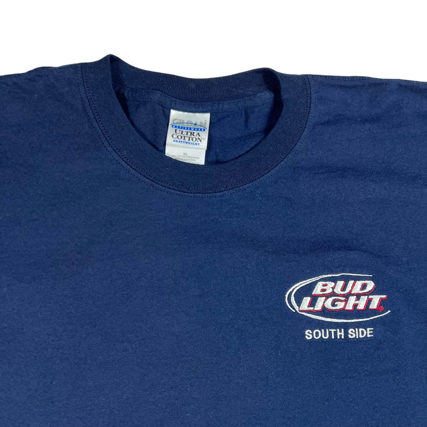 Vintage Y2K Bud Light South Side Pittsburgh faded beer tee (XL)