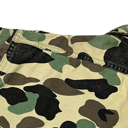 Vintage 80s Woolrich Duck Camo Chamois button up shirt (XL)
