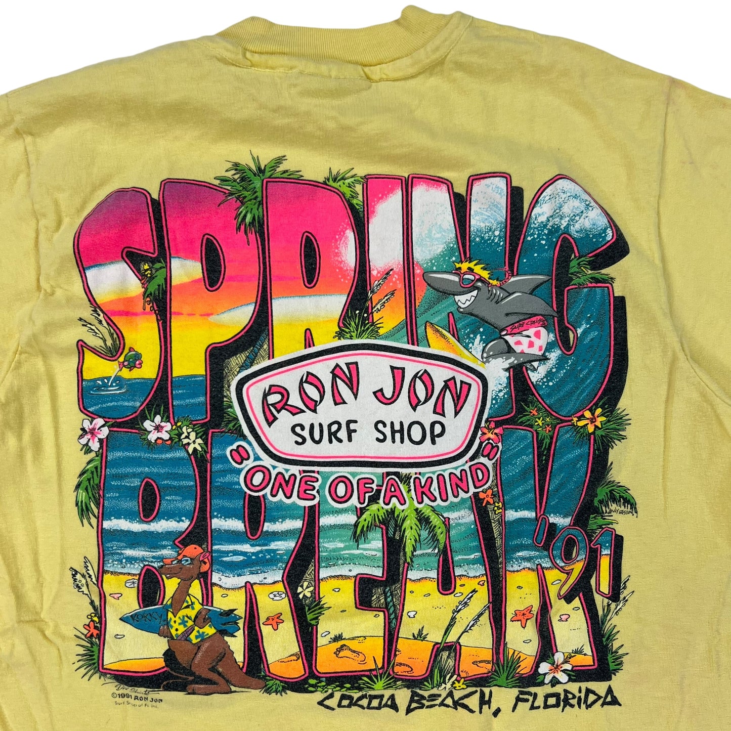 Vintage 1991 Ron Jon Surf Shop Spring Break pocket tee (M)