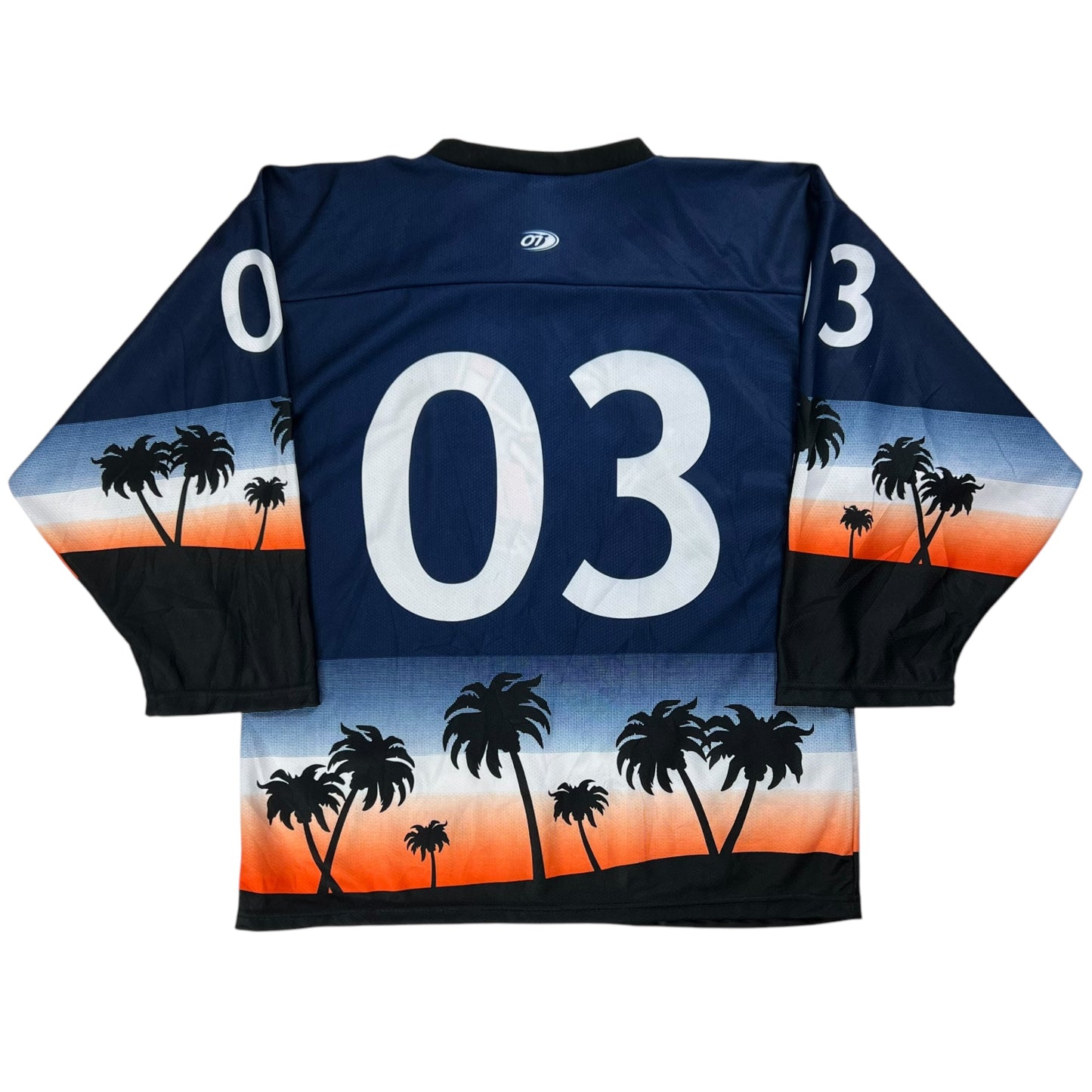 Vintage 2003 San Diego Gulls AHL all over print hockey jersey (L) DS NWT