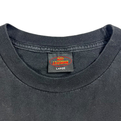 Vintage Y2K Hot Leathers Biker For Life long sleeve print shirt (L)