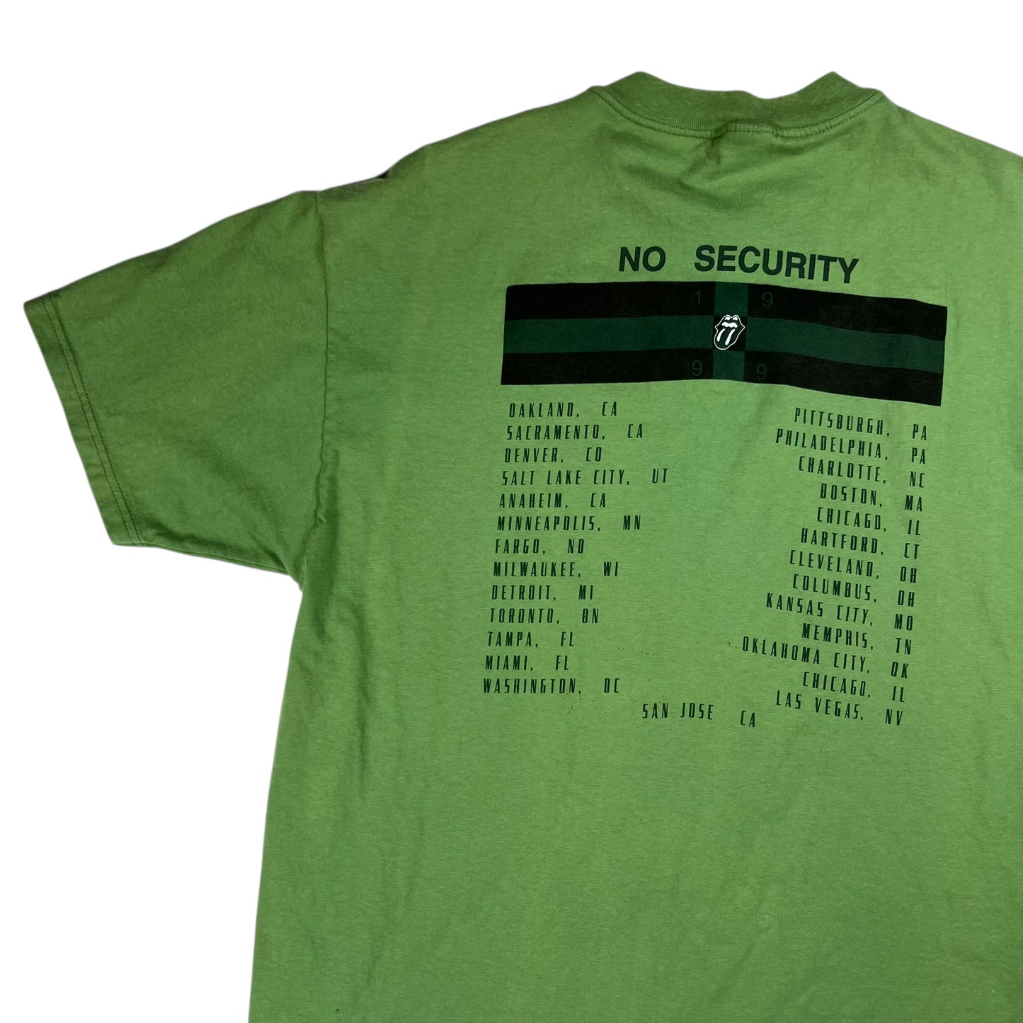 Vintage 1999 The Rolling Stones No Security tour faded band tee (XL)