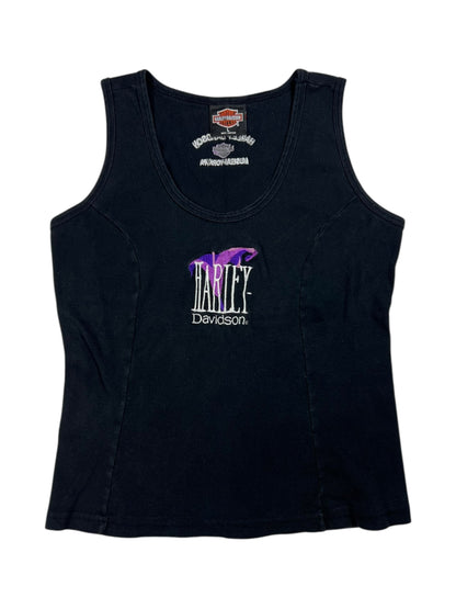 Vintage Y2K Harley Davidson Femme biker baby style tank top (L)