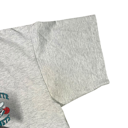 Vintage 90s Nutmeg Mills Charlotte Hornets mascot tee (M)