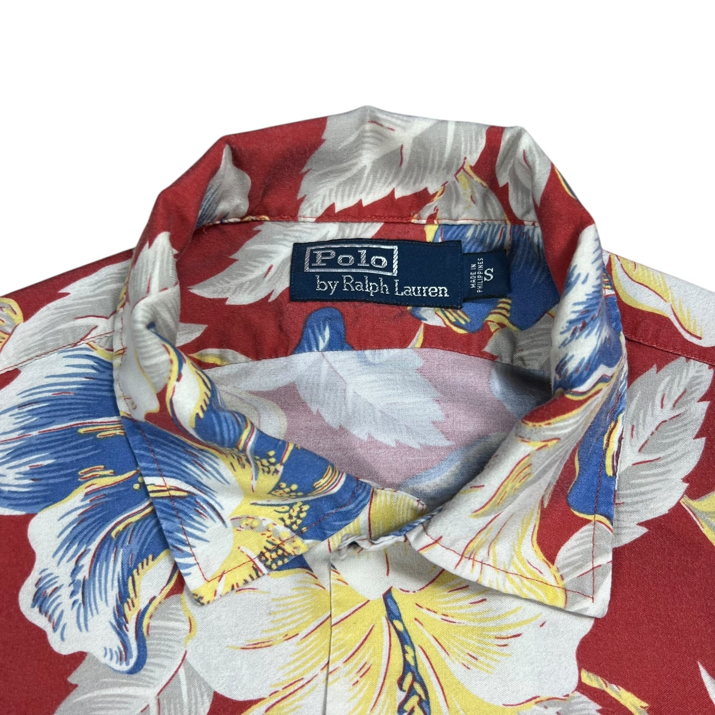 Vintage 90s Polo Ralph Lauren loop bar Hawaiian shirt (S)