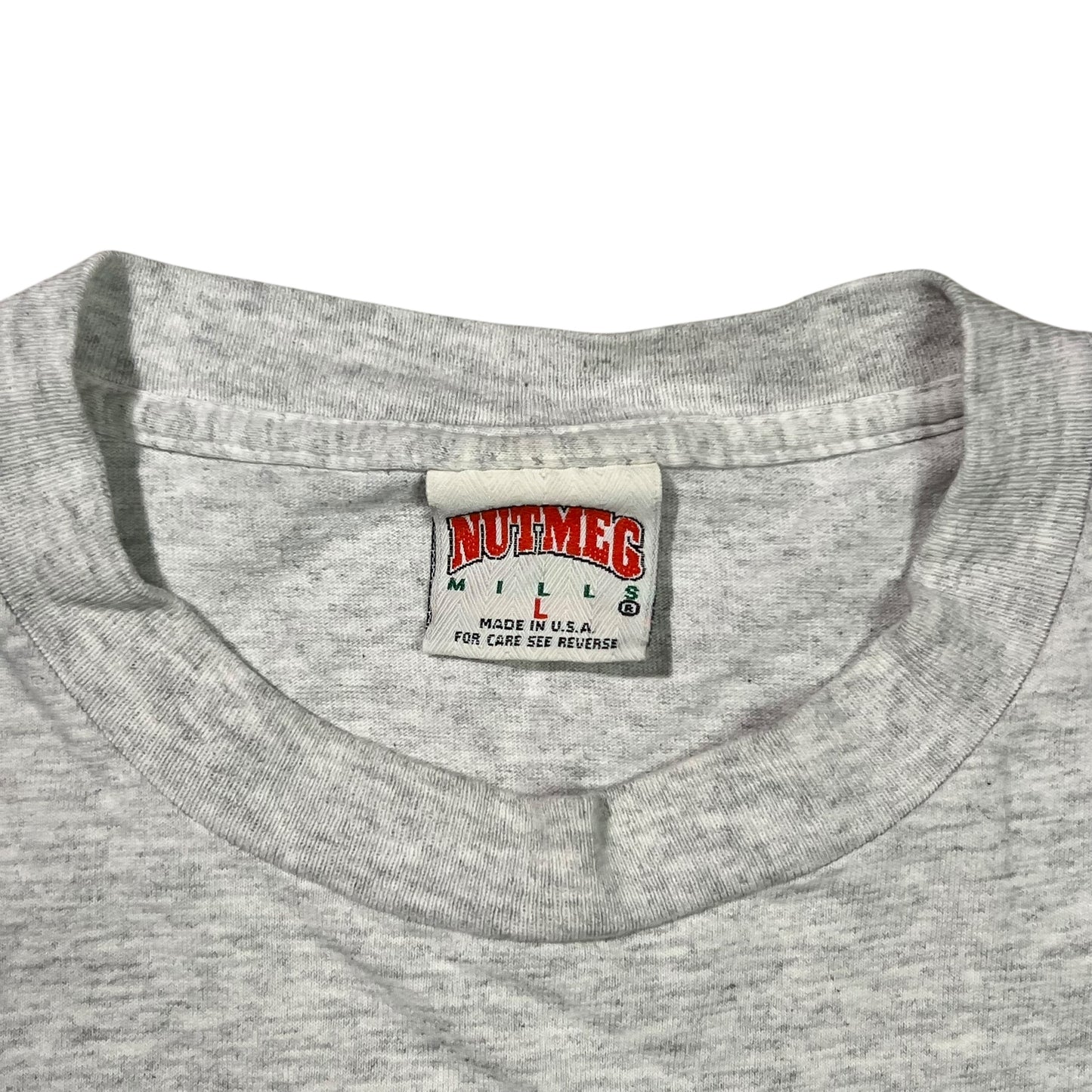 Vintage 90s Nutmeg Mills Charlotte Hornets mascot tee (M)