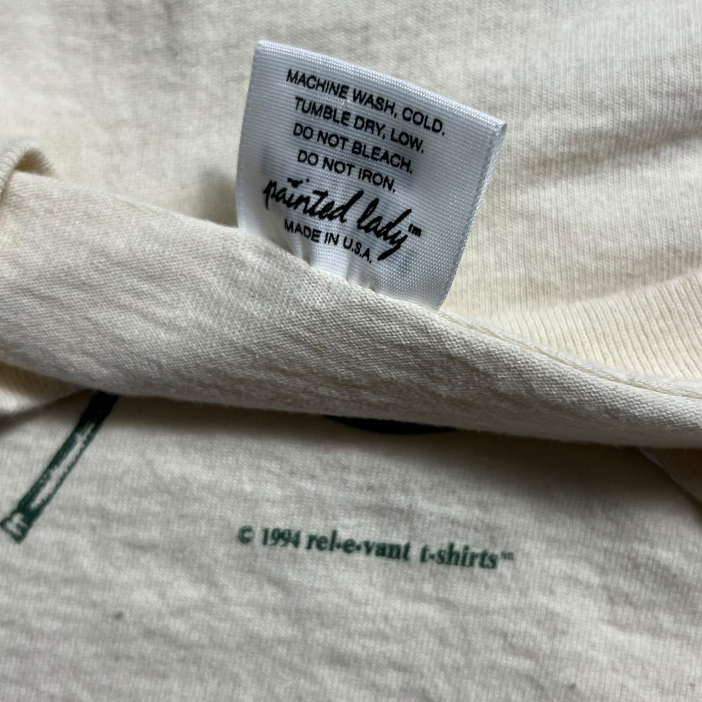 Vintage 1994 Gardening Tools all over print tee (L)