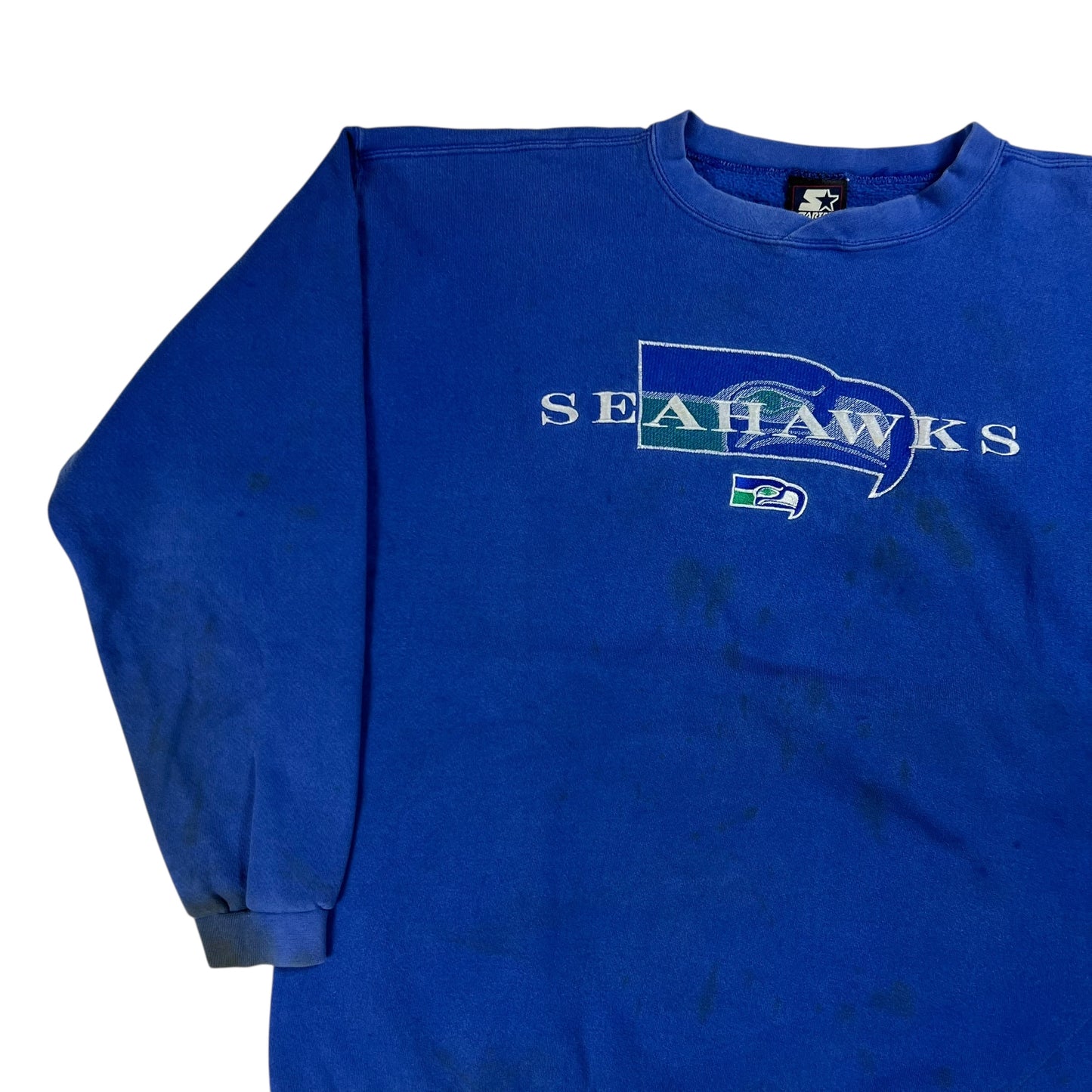 Vintage 90s Starter Seattle Seahawks faded crewneck (XL)
