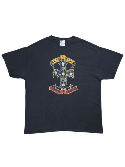 Vintage Y2K Hanes Guns N’ Roses Appetite for Destruction band tee (L)