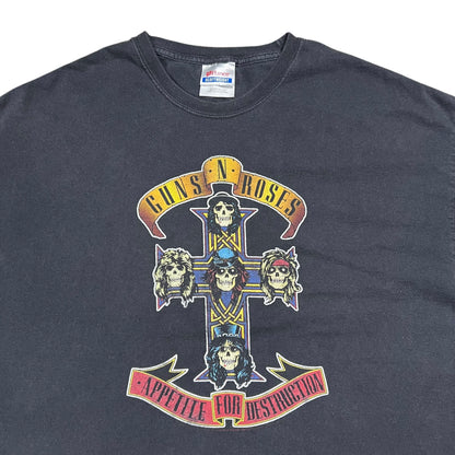 Vintage Y2K Hanes Guns N’ Roses Appetite for Destruction band tee (L)