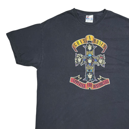 Vintage Y2K Hanes Guns N’ Roses Appetite for Destruction band tee (L)