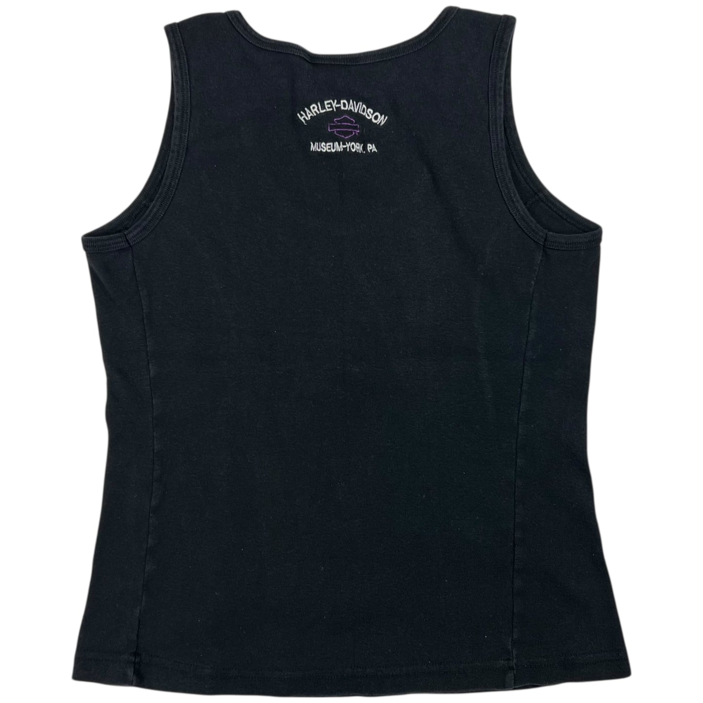 Vintage Y2K Harley Davidson Femme biker baby style tank top (L)