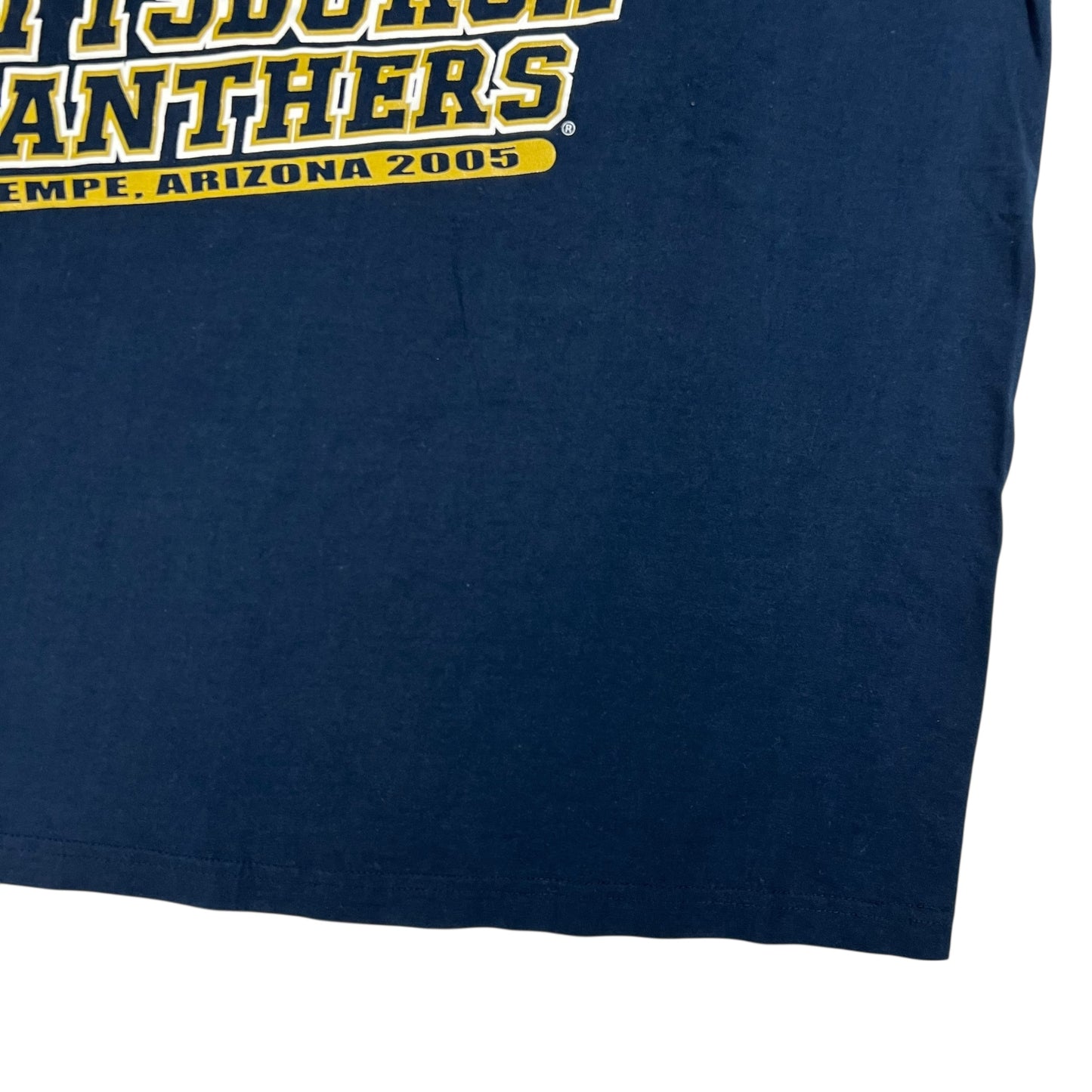 Vintage 2005 Pitt Panthers Football University of Pittsburgh Tostitos bowl tee (XL)