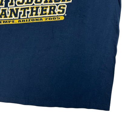 Vintage 2005 Pitt Panthers Football University of Pittsburgh Tostitos bowl tee (XL)