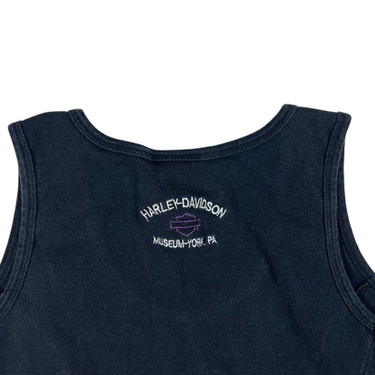 Vintage Y2K Harley Davidson Femme biker baby style tank top (L)