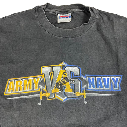 Vintage 1998 Army Vs Navy Game faded college football long sleeve shirt (M)