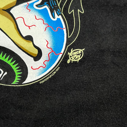 Vintage 2004 Pinup Girl Poster Pop Art Vince Ray BDSM Betty Paige tee (XL)